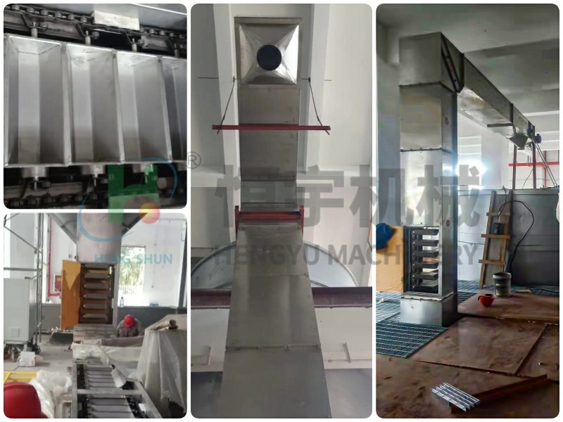 z型提升機(jī)的特點(diǎn)主要集中在，提升物料破碎率低，機(jī)身封閉環(huán)保，產(chǎn)量大，組合形式靈活，一排多點(diǎn)卸料等。該設(shè)備目前已在各行業(yè)得到應(yīng)用，耐火材料、醫(yī)藥化工、環(huán)保市政工程、食品五金等。~1